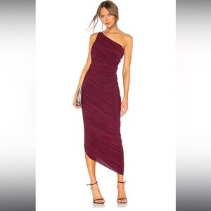 Norma Kamali Diana Gown in Plum